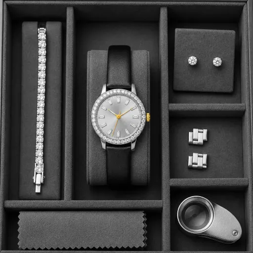 The modern automatic wrist watch for ladies in high jewelry collections